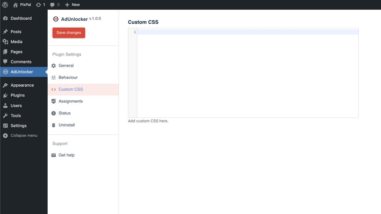 Custom CSS