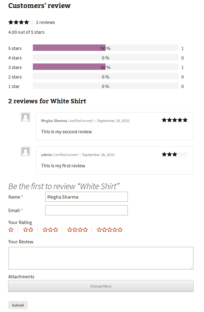 This screenshot shows how this plugin looks on your site.