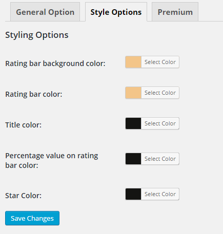 It shows admin panel styling options.