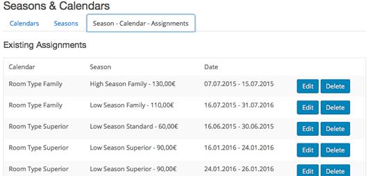 Easiest way to **manage prices** and calendars