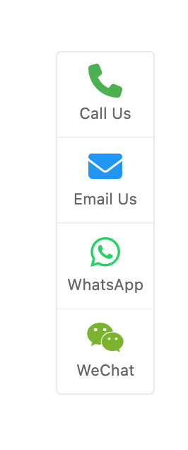 Frontend display of contact buttons (Icon with Text)