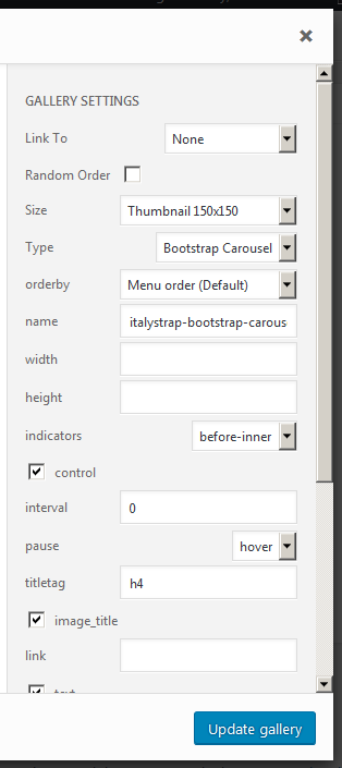 Advanced Control Manager admin settings