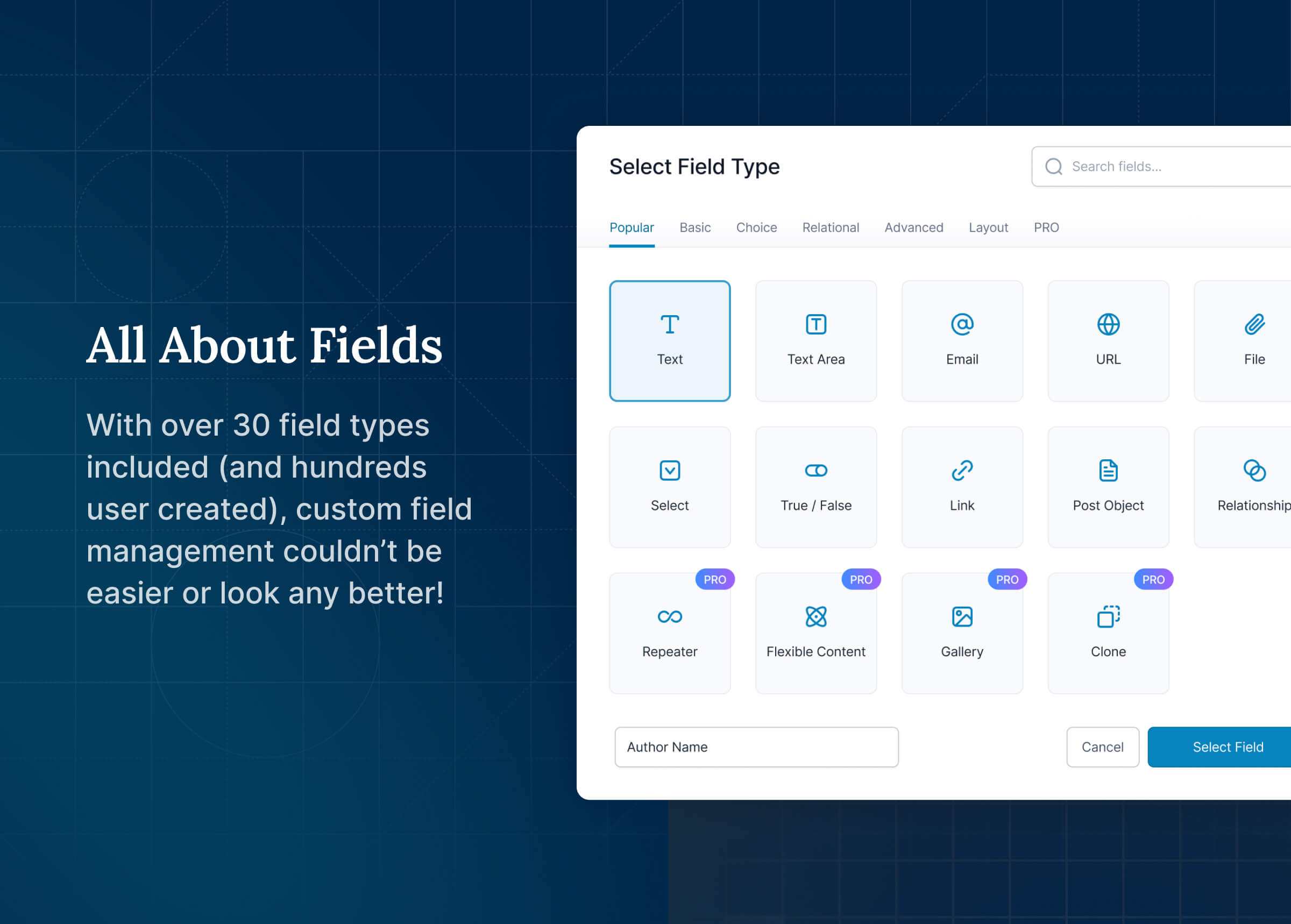 All About Fields