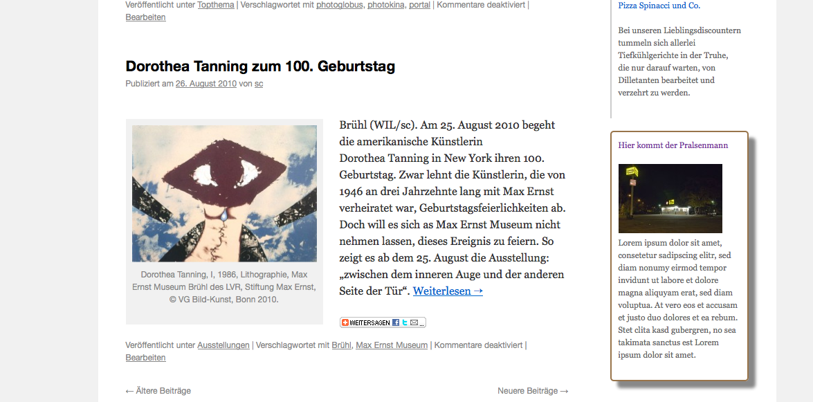 The plugin's work on our testing site