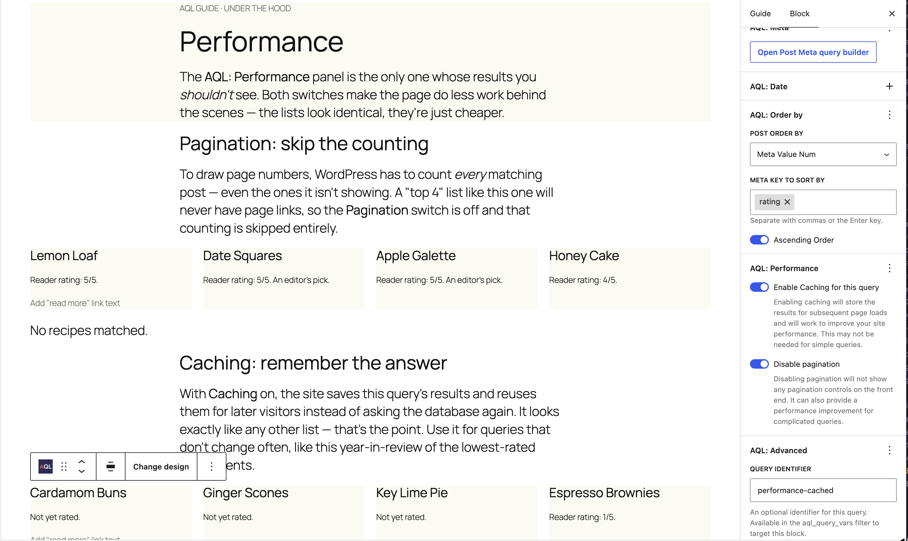 Streamline the performance for each query.