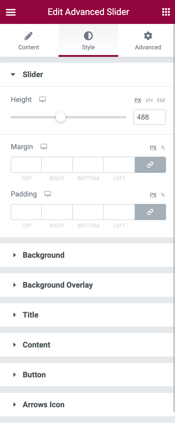 Background Overlay Styling options (pro)