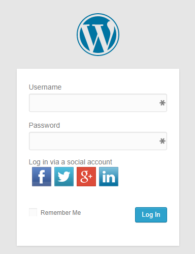 **Social Login with traditional login**: This is an example of login page. You can choose from plenty of social login themes in your LoginRadius account.
