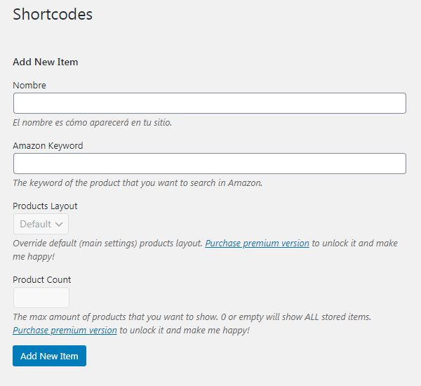 Manage shortcodes as categories.