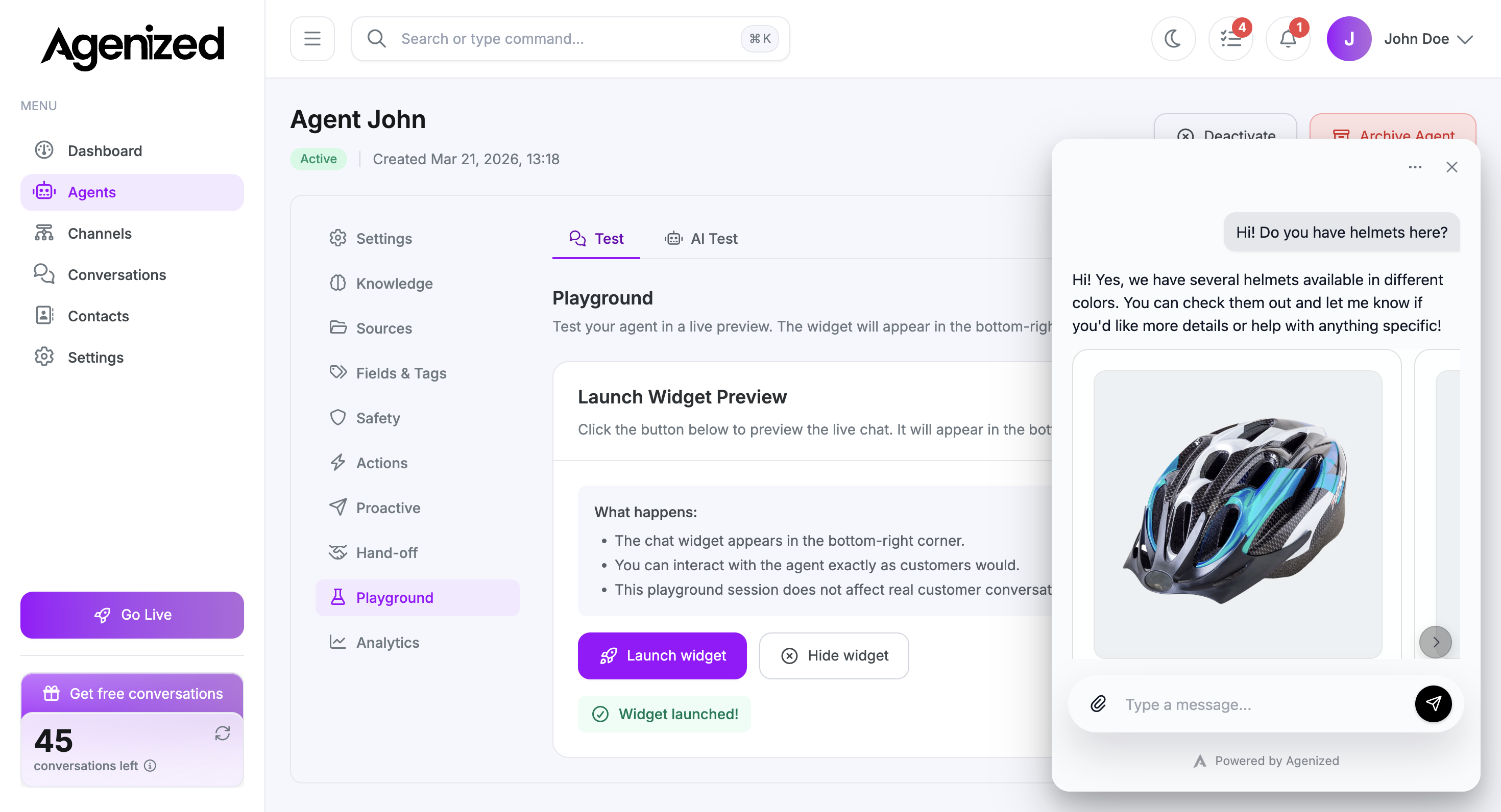 Channels: connect the storefront chat widget and routing