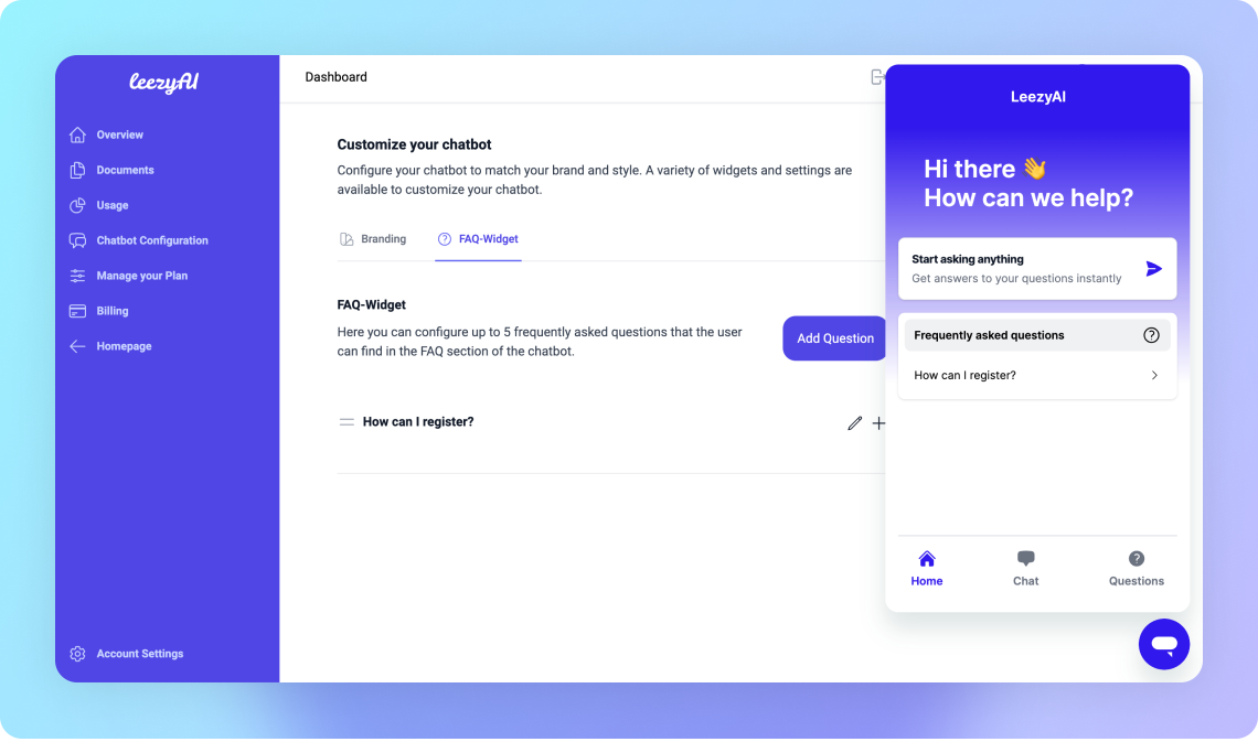 WordPress admin settings page — configure everything without touching code