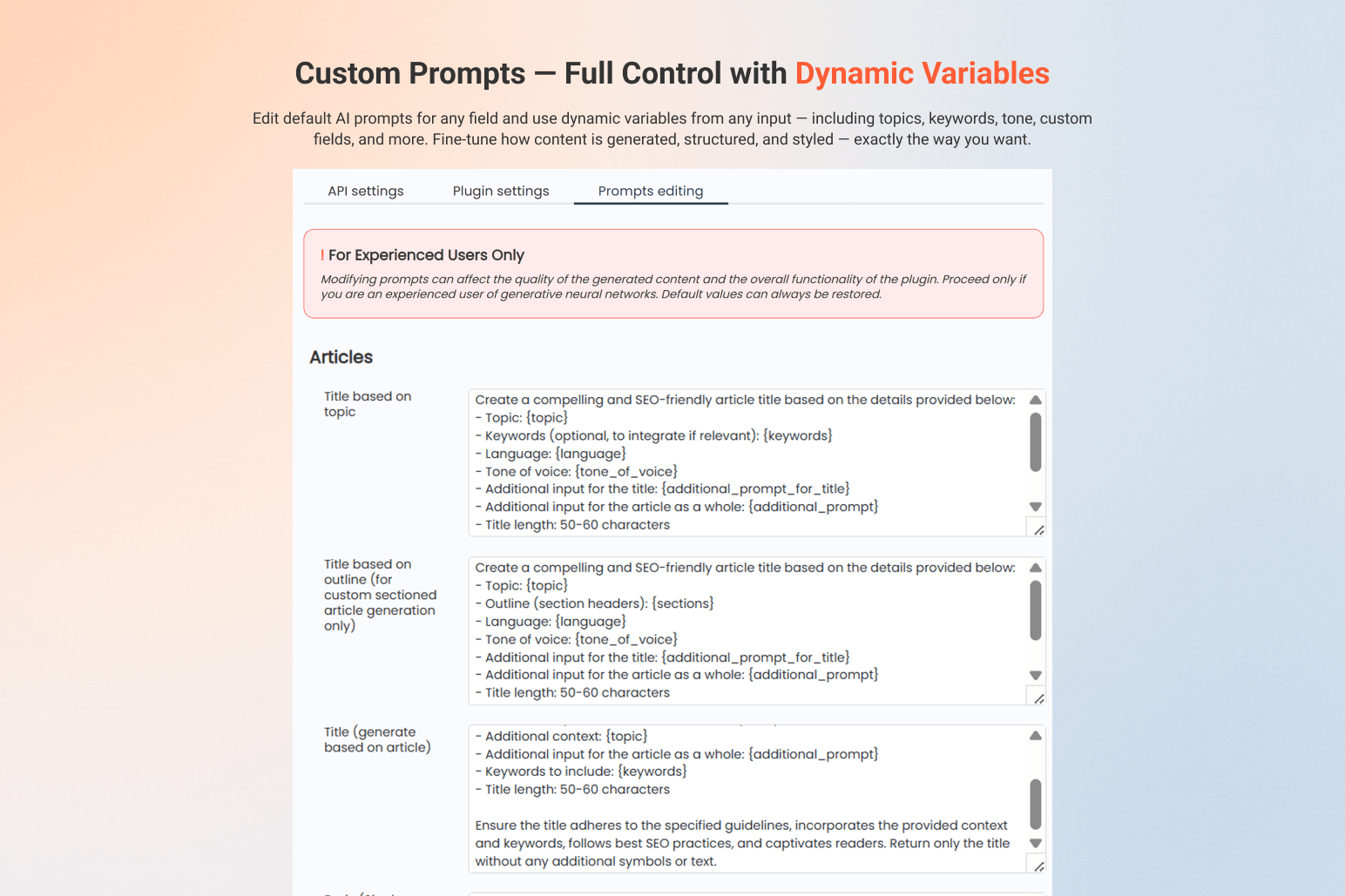 WooCommerce AI Product Fields Generator