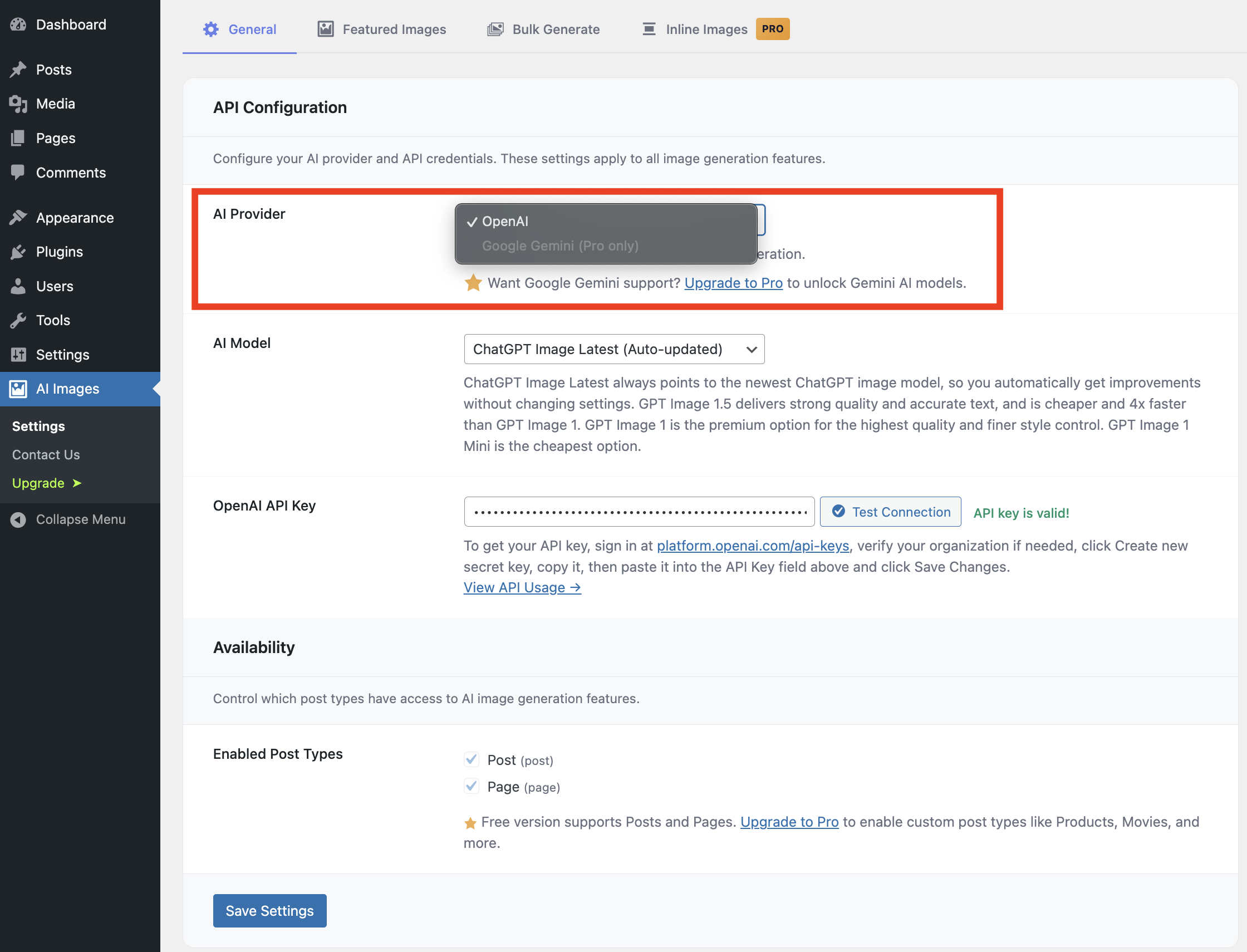 Style presets — 13 styles organized into Common and Creative groups
