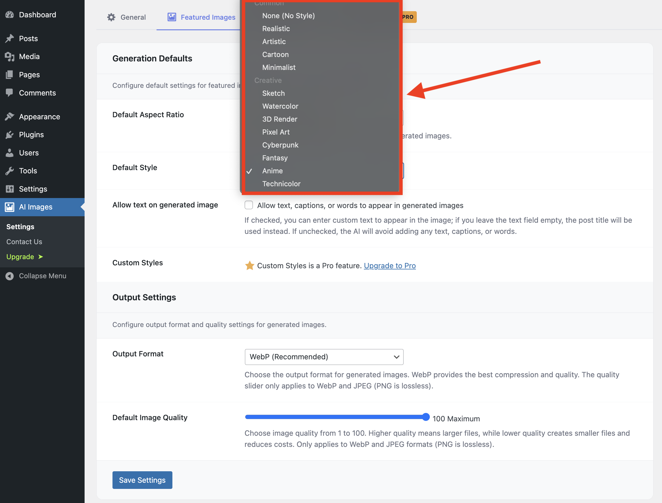 Bulk Generate progress — real-time progress bar with per-post status