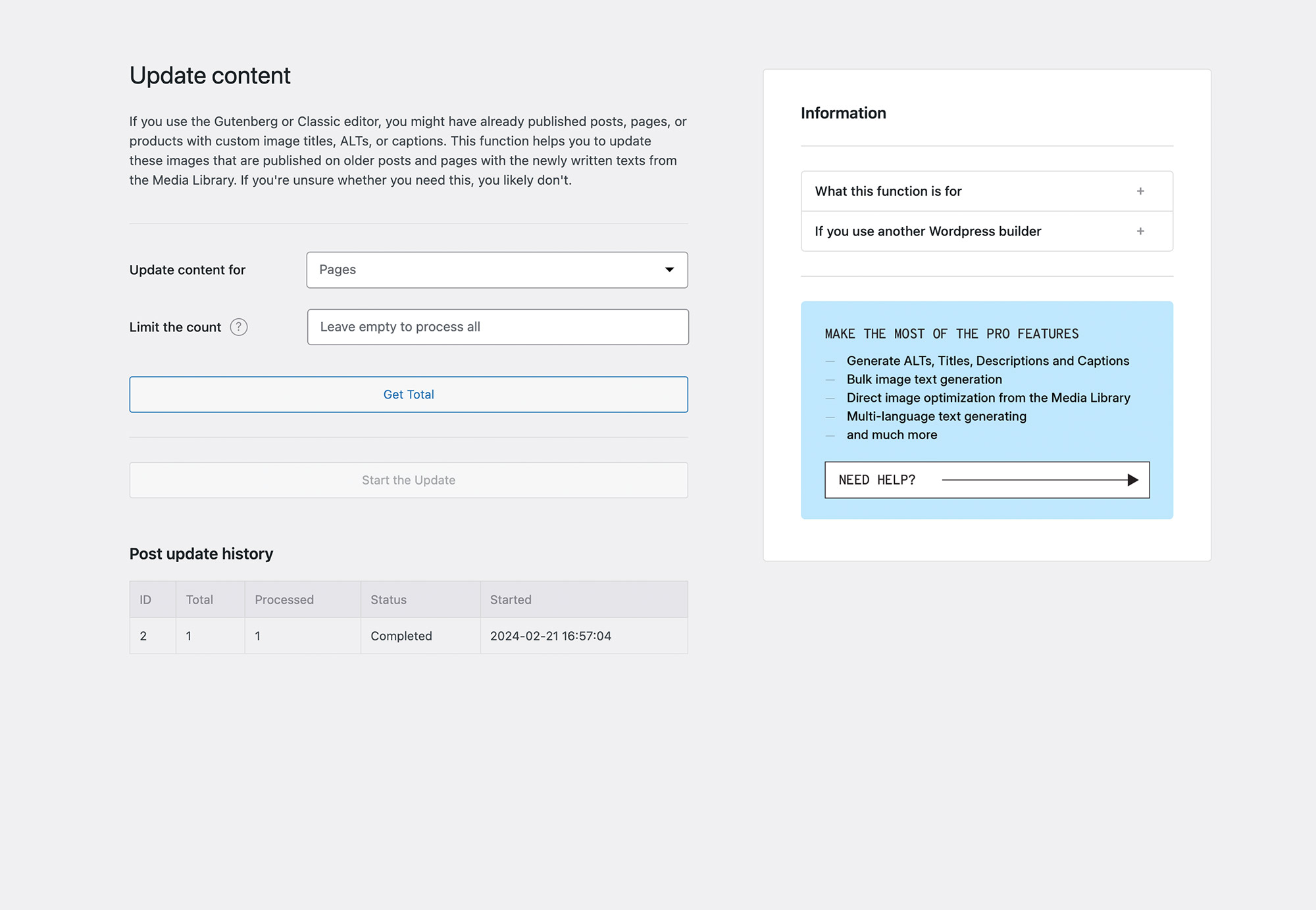If you have already written texts, you can overwrite them with the newly generated texts