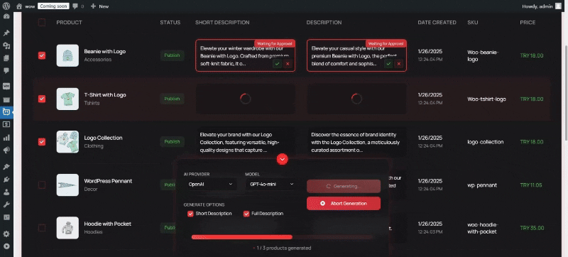 All Product Filters