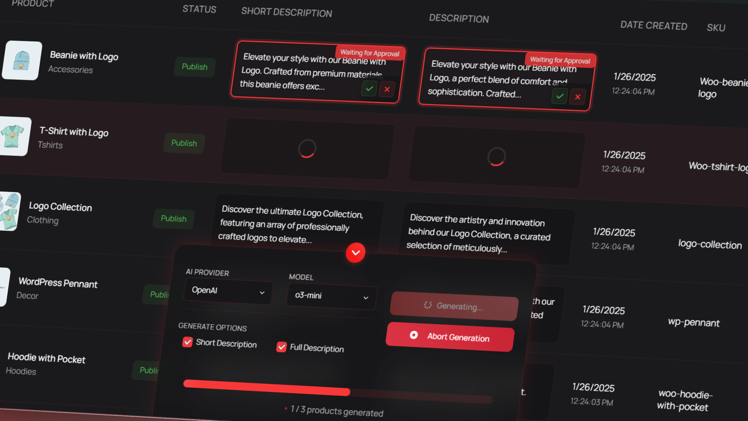 Single Product Description Generate Tool