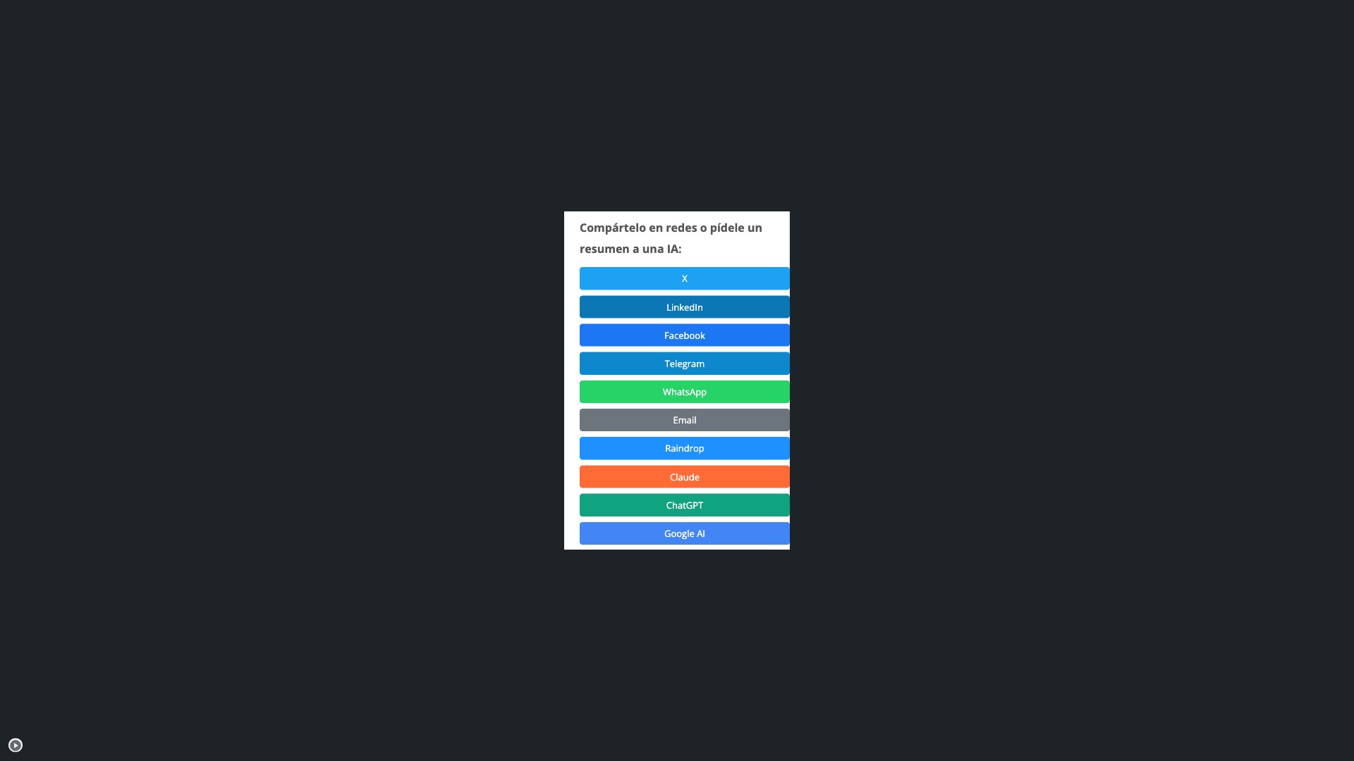 Complete plugin settings page
