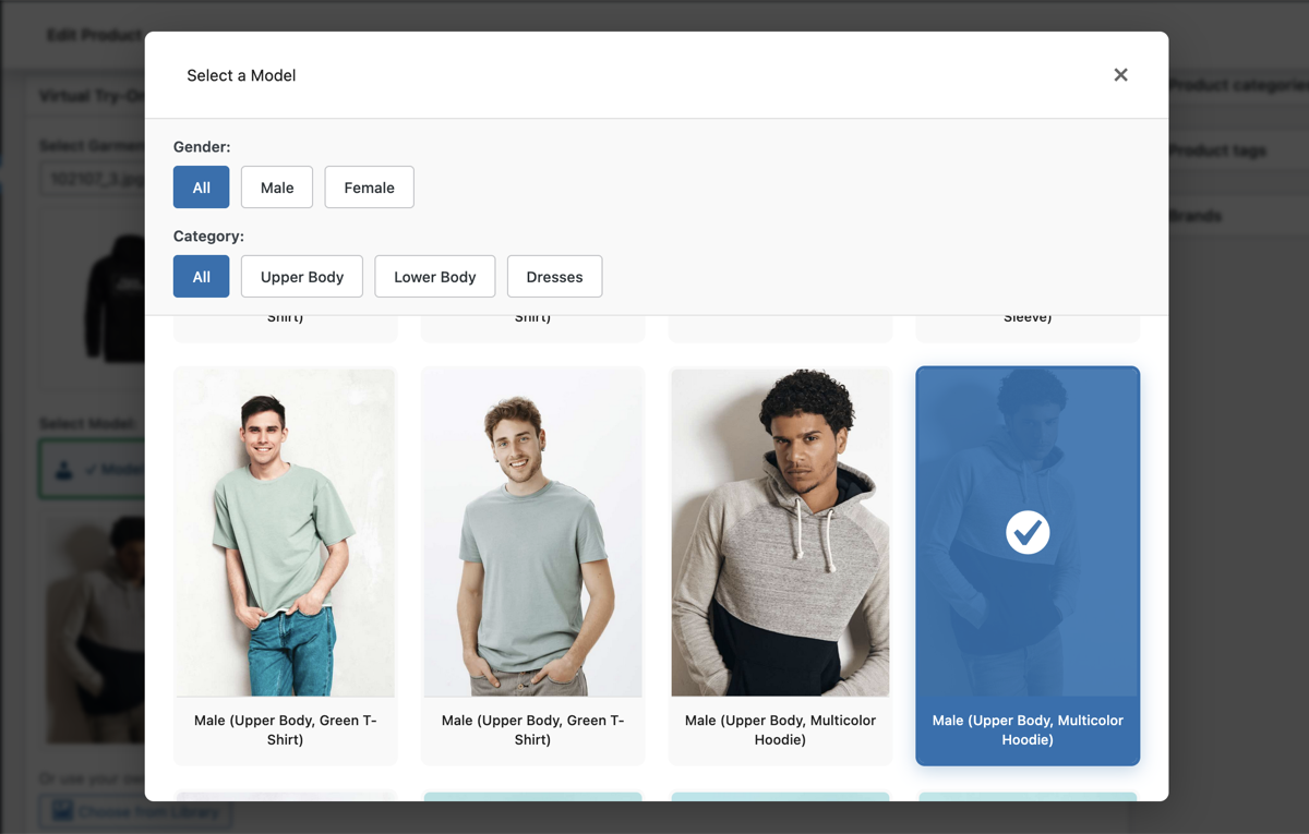Dashboard showing all generated images with filtering and management options