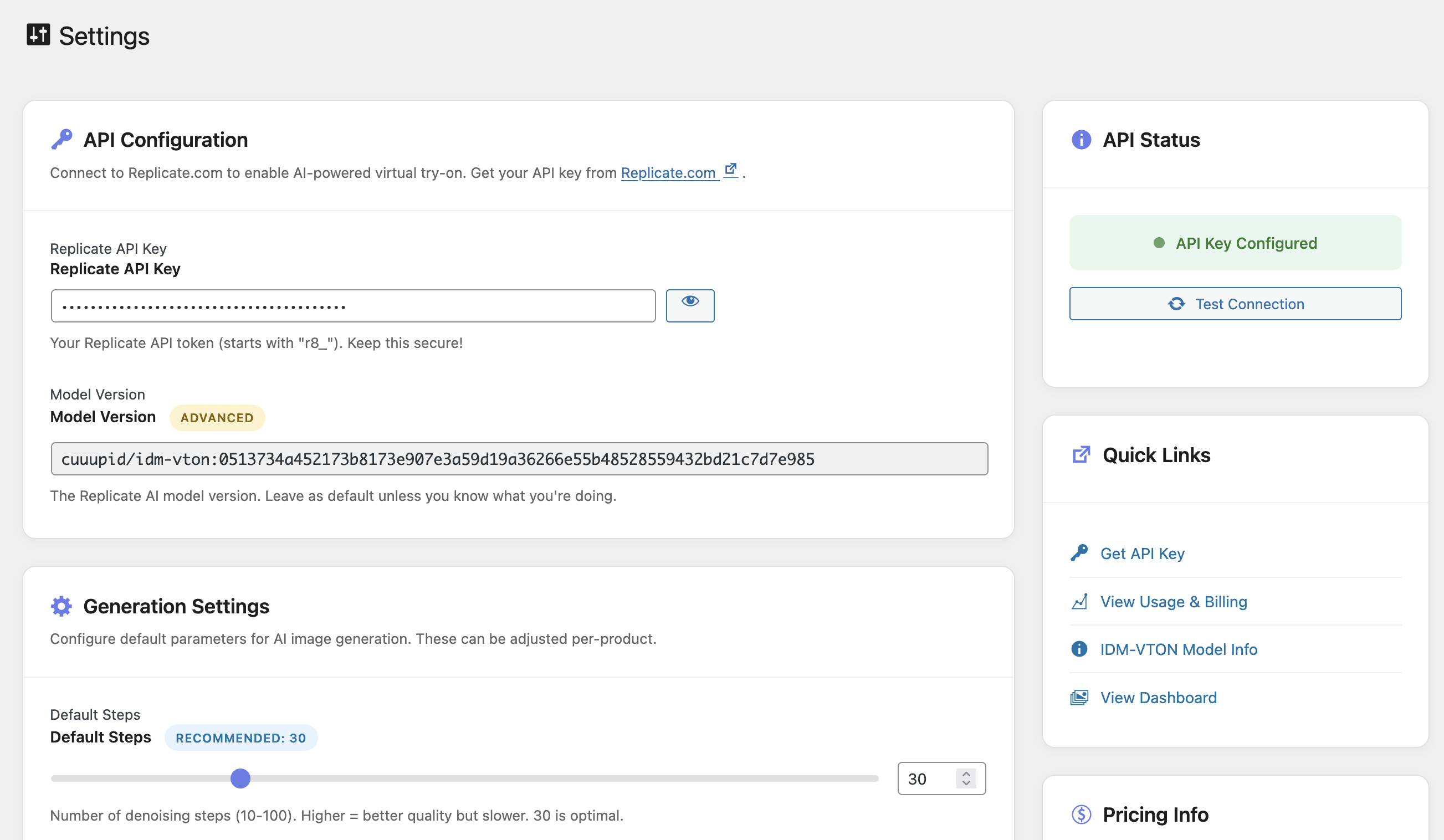Example of AI-generated virtual try-on results