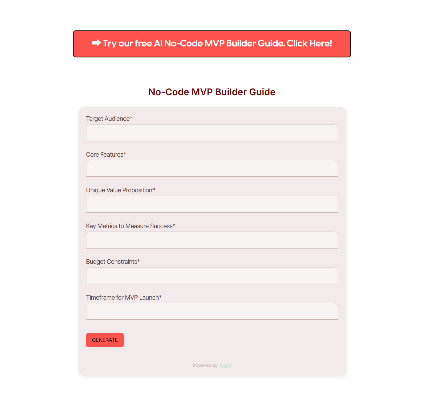 Pick an idea from the list or add your own