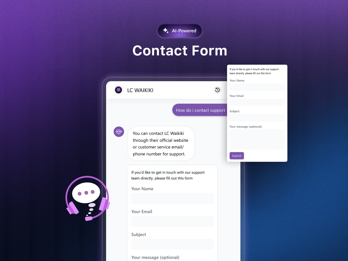 Settings panel