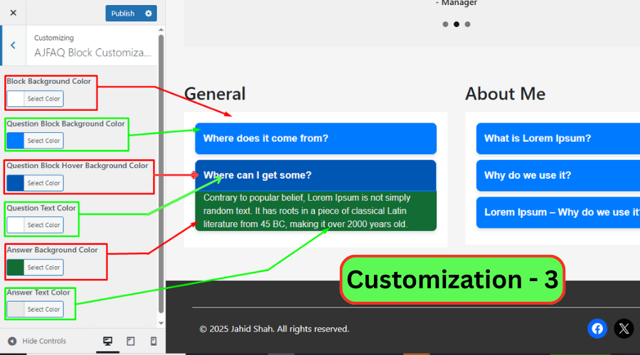 Customize Settings