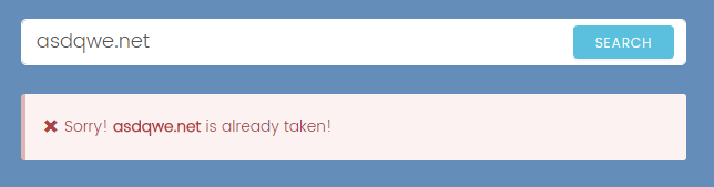 Wordpress Domain Checker Front End.