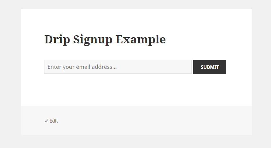Default unstyled Signup form