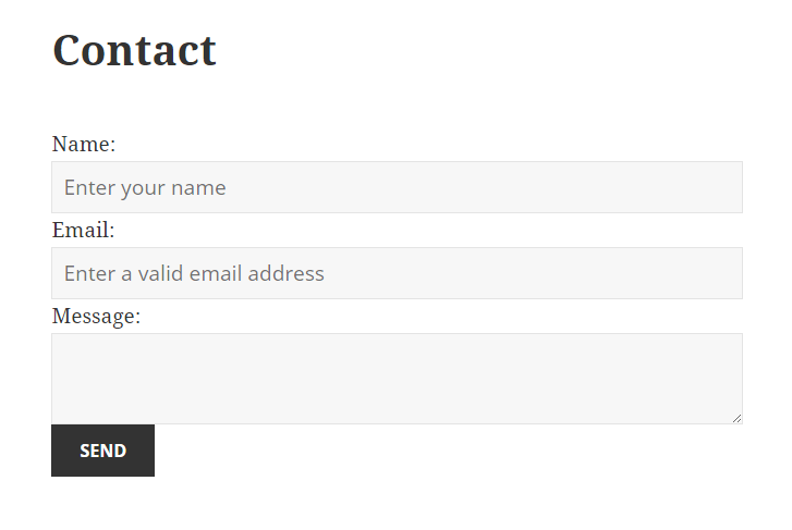 Contact form Front end view (screenshot-1.png) .