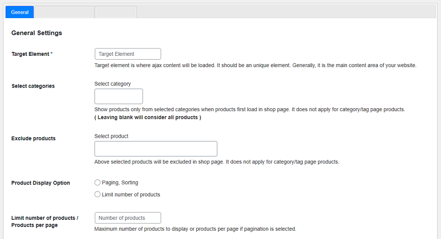 Plugin Settings corresponds to screenshot-1.png and screenshot-2.png.