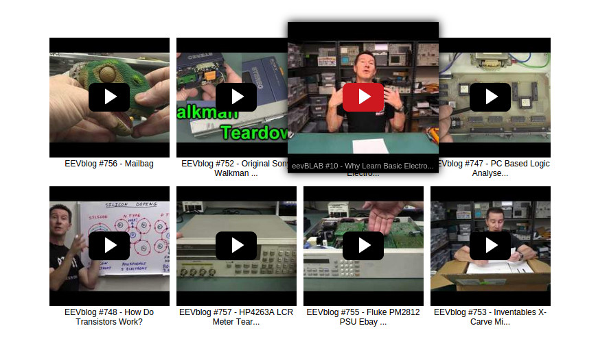 How the aklamator youtube widget looks like?