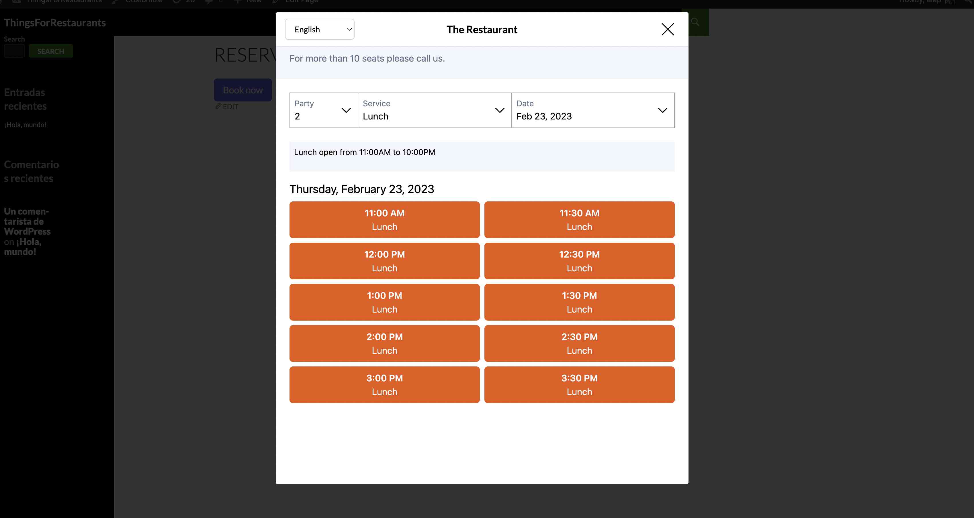 View With List Of Customers.