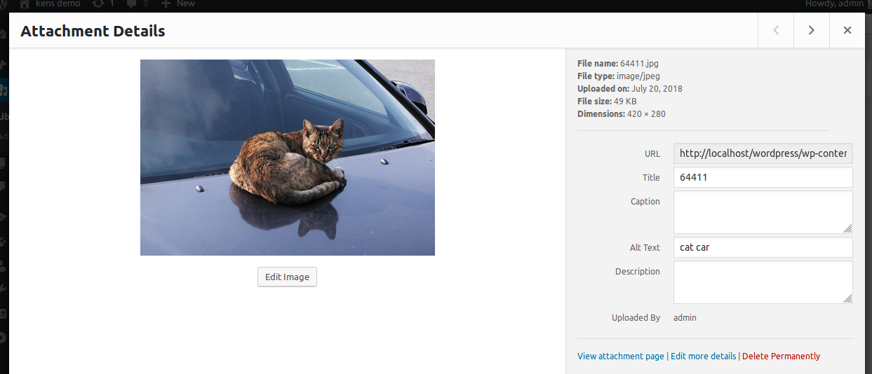 The object recognition algorithm automatically adds tags to your alt-txt for your image.