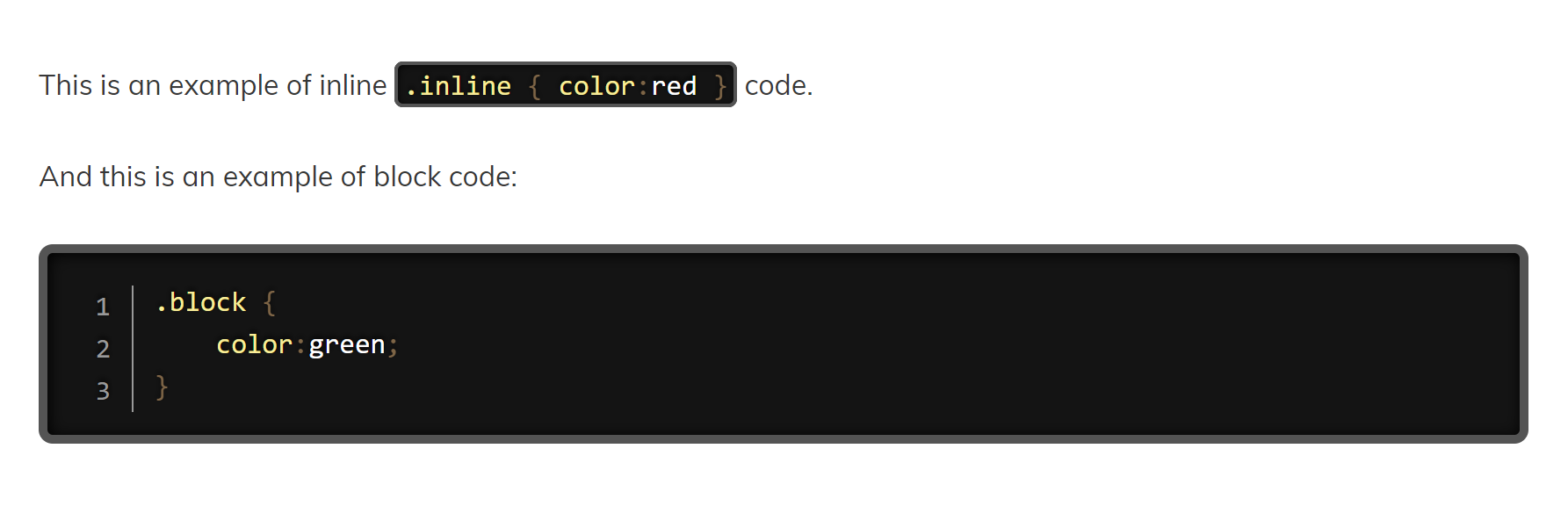 Prism.js syntax highlighting.