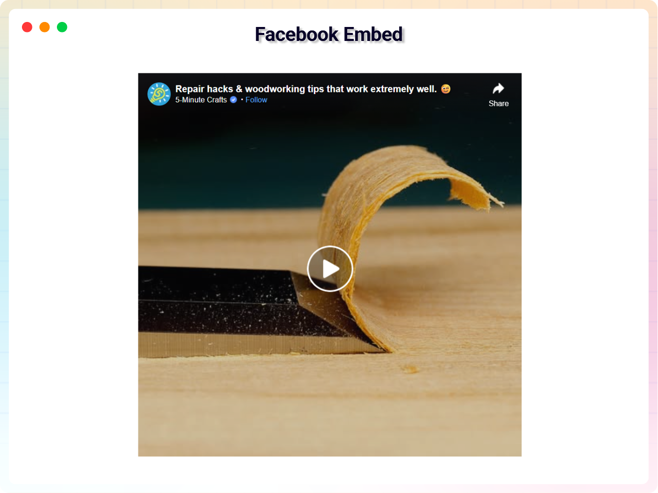 Facebook Embed