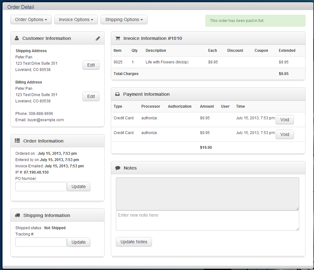 Product Listing.