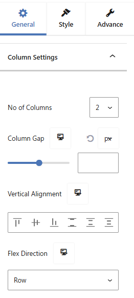 Alpha Blocks - Block Settings Options