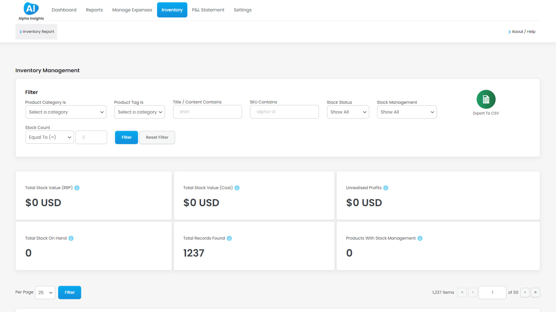 Product Data - Variations