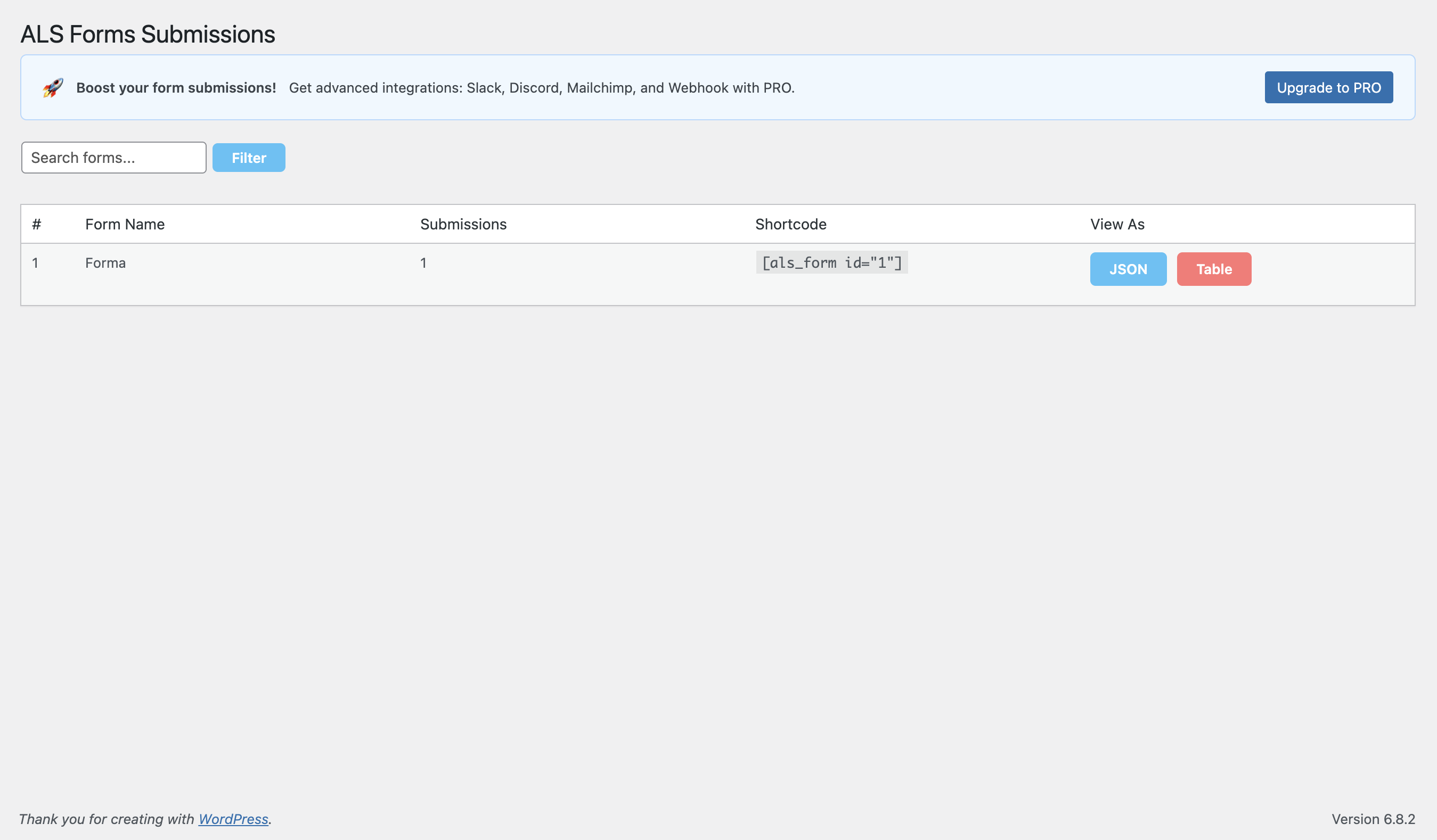 Example frontend form (elegant image layout)