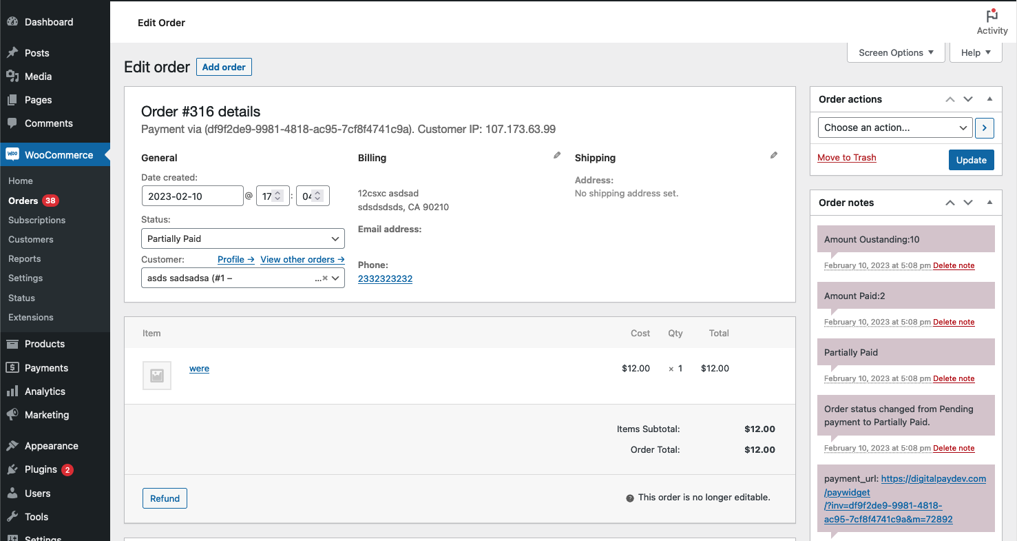 WordPress WooCommerce admin dashboard - ALT 5 Pay plugin settings (1)