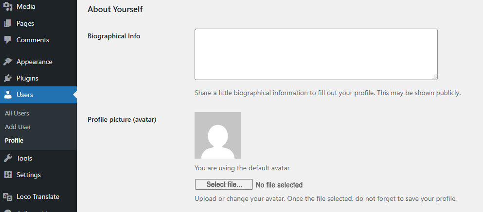 The dedicated settings page for cleanup management.