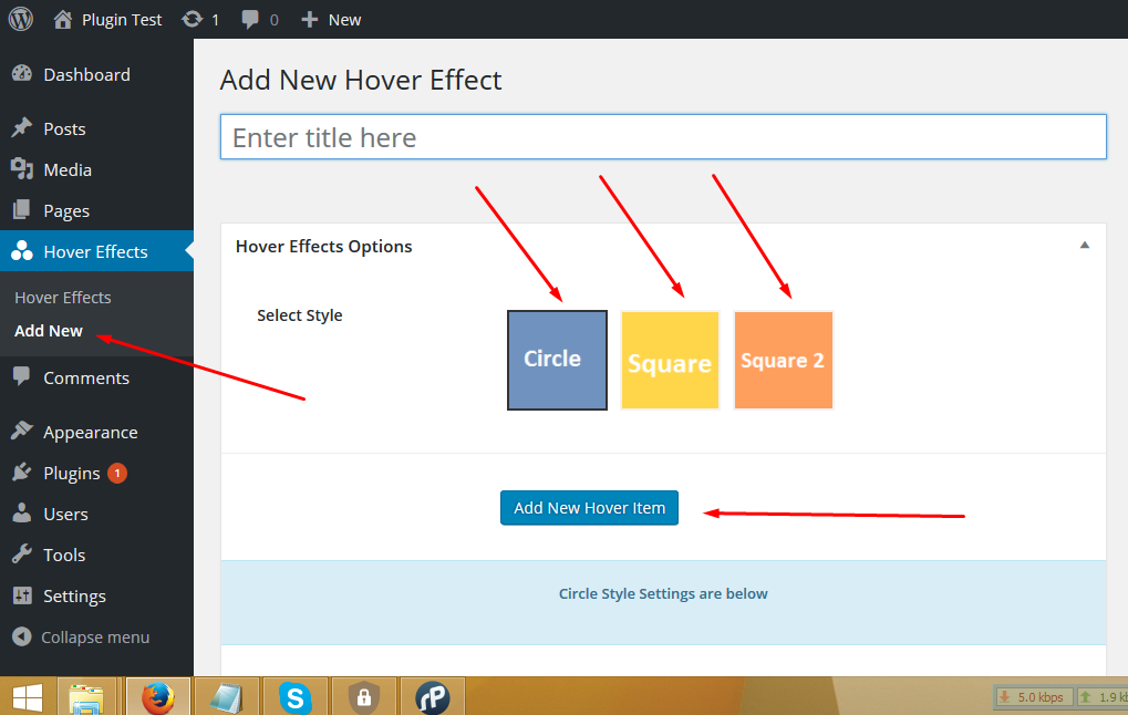 hover effects custom post.