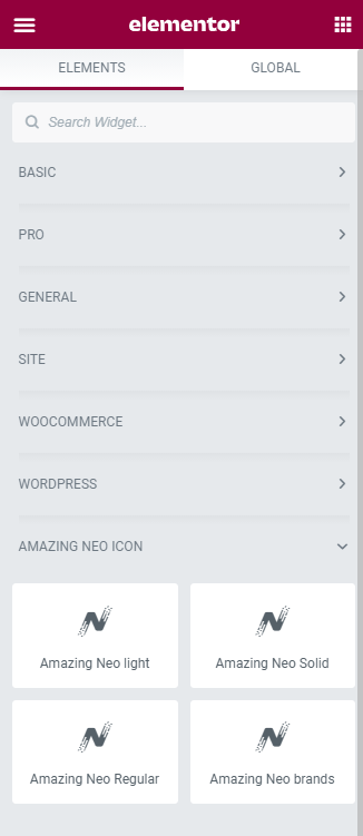 Drage widget.