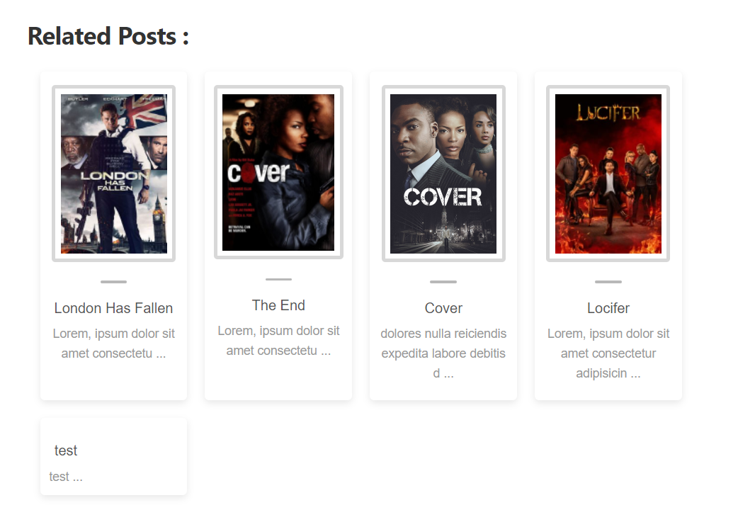 Posts Grid Design