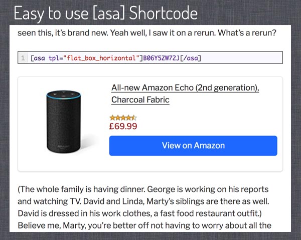 Setup screen. Here you can setup your connection with the Amazon Product Advertising API