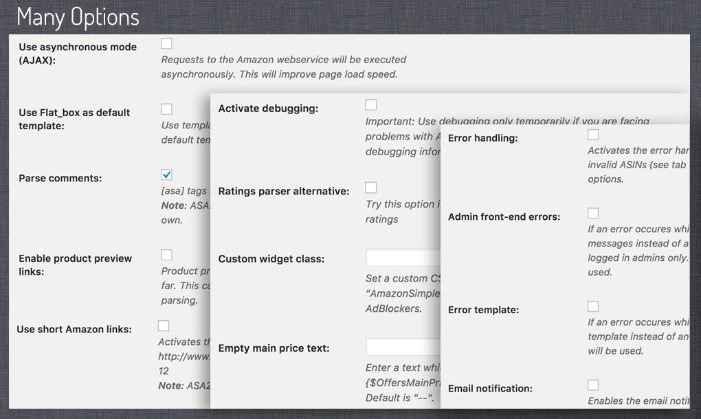 You can view the API error messages in the log section (if activated in the options)