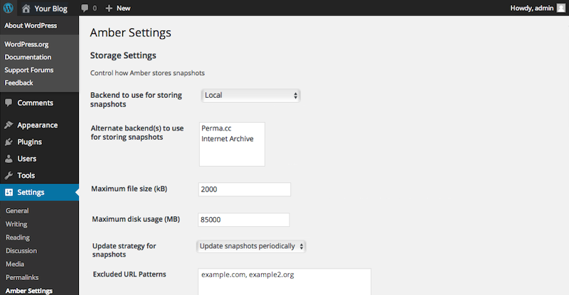 You can configure the snapshot storage and delivery preferences to fit the needs of your website and visitors.