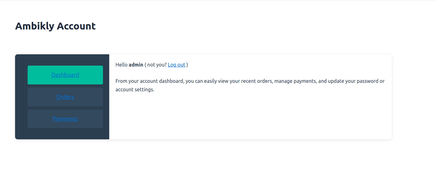 Account Page