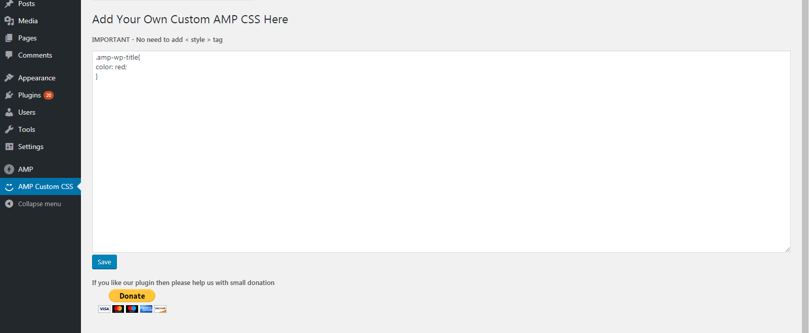 Adding CSS code in textarea