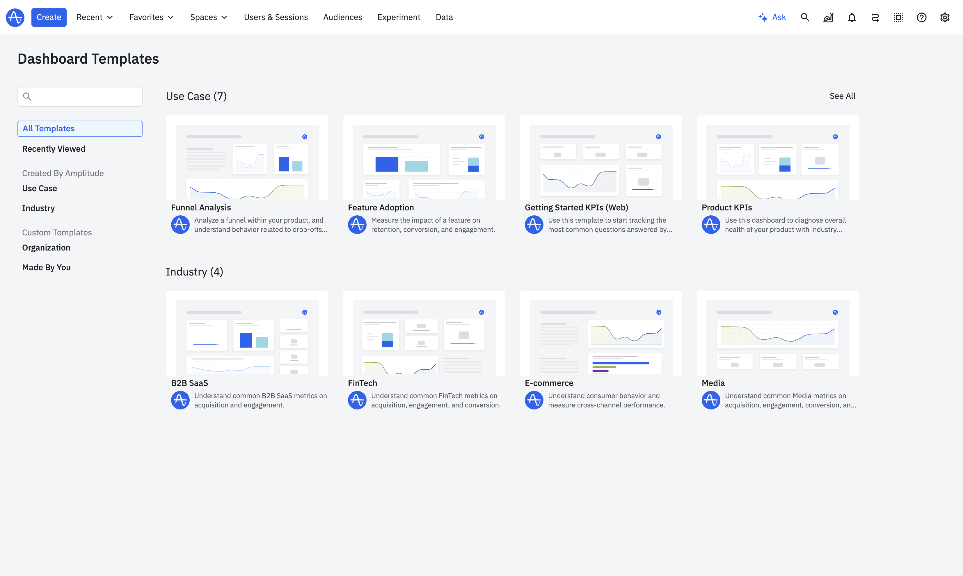 Dashboard Templates